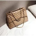 Pu Leather Handbags Women's Designer Handbag The Big Women's Lattice Loc Ng Bag Large Handbags Tote Oulder Bags