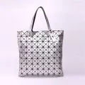 Oulder Bags 9*9 Grid Japan Style Foldable Fe Bag Square Triangle Pattern Adjustable Oulder Strap Women's Handbags