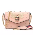 New Designer Crossbody Bags Women Mesger Chain Strap Flap Leather Handbags Clutch Bag Girls With Bee Bucle