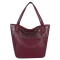 Designer Handbags Hi Quity Large Capacity Ng Tote Bag Ladies Pu Leather Rivet Mesger Oulder Bags Handbag