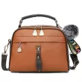 Girl Mesger Bags With Fair Bl Tassel Pu Leather Handbag For Women Fe Oulder Bags Ladies Party Handbags