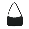 Soft Pu Leather Women Ple Underarm Bag Retro Solid Cr Ladies Baguette Handbags Design Girls Sml Oulder Bags
