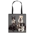 Bull Terrier Boston /german Epherd/ Husy Dog Totes Bag Women Ladies Oulder Bags Canvas Organizer For Ng