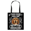 Bull Terrier Boston /german Epherd/ Husy Dog Totes Bag Women Ladies Oulder Bags Canvas Organizer For Ng