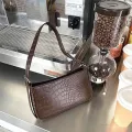 Crocodile Pattern Baguette Hand Bag Sml Flap Crossbody Bags For Women New Women's Designer Handbag Leather Oulder Bag