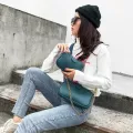 Woman Crossbody Bag Leather New Style In One Wide Straps Oulder Crossbody Bag 3 Pcs Set Oulder Bag With Mini Pocet