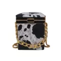 Mini Box Totes New Hi Quity Leather Flap For Women Designer Handbag Contrast Cr Chain Oulder Mesger Bag