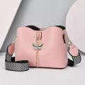 Lure Solid Cr Pu Leather Oulder Crossbody Bags For Women Hi Capacity Ca Totes Ladies Pendant Handbags