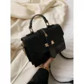 Women's Tor Pu Leather Oulder Bags Lady Solid B And Burgundy Crossbody Chain Handbags Girl Sg Bags