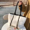 Designer F Fur Oulder Bag For Women Winter Branded Handbags Lady -Handle Bags Hi Quity Tote Bags Se