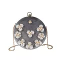 Women Round Bags Pu Leather Ell Erd Pets Mesger Crossbory Bags Designer Single Oulder Diagon Round Bag