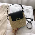 Hotsell Mmer Rattan Oudler Bag Handmade Beach Bag Women Wen Bucet Bag Ins-Free Iing