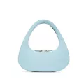 [bxx] Women New Triangle Sml Round Bag Goose Egg Bag Hand Bag Pu Leather Flap Personity L-Match Tide 18a1464