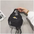 Cute girl gudetama anime small backpack student funny candy color casual waterproof shoulder bag travel purse daypack