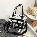 Lely Multifunction Handbags Teenage Girls Transparent Hit Cr Sol Oulder Bag Portable Fe Clear Women Mesger Bag