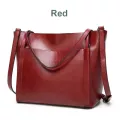 Women Bag L Wax Women's Pu Leather Handbags Luxury Lady Hand Bags With Se Pocet Women Mesger Bag Big Tote Sac Bols