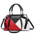 Women Handbag Boston Patchwor Pu Leather Women Bag Finina Bag Elnt Oulder Bag Tote Crossbody Bags