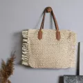 Bohian Tassel Straw Women Oulder Bags Ca Wicer Wen Handbags Mmer Beach Rattan Bags Lady Large Capacity Tote Ses