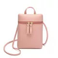 Cell Phone Messenger Bag Women Mini Leather Crossbody Mobile Bags Black Fashion Shoulder Bag Portable Strap Coin Purse XA67H