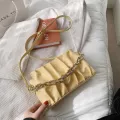 Folds Chain Design Crossbody Oulder Bag For Women New Spring Women's Pu Leather Handbags And Ses Cloud Bag