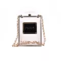 Acrylic Women Ca B Bottle Handbags Wlet Paris Party Tletry Wedding Clutch Ning Bags Transparent Bag Women