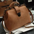 Women Handbag Genuine Leather Handbag Doctor Bag Women Oulder Bag Sml Plaid Rivets Crossbody Handbag Women Bags35