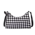 Popular Fe Daily Bag Ca Street Travel Oulder Se Hobo For Lady Pu Plaid Pattern Crossbody Bag