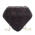 Creative Ladies Glitter Diamond Sd Oulder Mesger Bag Ca Pu Leather Sequins Women Sml Chain Crossbody Bags