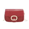 Tor Pattern Women Pu Leather Handbag Oulder Mesger Bag Ladies Mini Square Bag Broadband Solid Bucet Bag