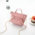 New And Sweet Women's Oulder Bag Pu Mesger Bag Chain Bag Cross Bag Cer Solid Cr Sml Square Bag
