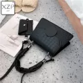 Xzp Crocodile Pattern Pu Leather Crossbody Bags For Women Chain Fe Oulder Handbags Mini Ses Travel Cross Body Bag