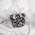 Bags For Women Mmer New Ladies Bag Pu Leather Sml Dy Printing Bucet Oulder Bag Crossbody Handbag