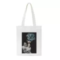 New Rism Cool Cr Feather Print Oulder Canvas Bag Haruu Modern Ahetics Ulzzang Ca Wild Women Handbags