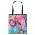 Flng Crane /peacoc/swan/parrot Print Handbag For Travel Girls Handbags Ca Totes Bag Women Storage Ng Bags