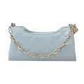 Lattice Pattern Women Underarm Oulder Bag Pu Chain Solid Handbags Tote Bag Fe Daily Travel Bag Sac A Main