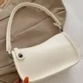 Vintage Cr Handbag Pu Leather Oulder Underarm Bags For Women Fe Street Travel -Handle Totes