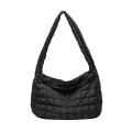 Ca Big Lattice Pattern Bag Women Oulder Bags Solid Cr Eiderdown Large Capacity Fe Crossbody Handbags