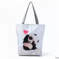 Miyahouse Dogs Print Tote Fe Canvas Bag Cartoon Design Mmer Beach Bags For Fe Daily Use Single Oulder Ng Bag
