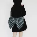 Women Bag Cn Fabric Bow Bag Solid Lady Zier Soft Hi-Capacity Oulder Bag S And Bags Crossbody Sweet Girls Bag