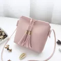 Hot Women's Handbags Bag Leather Fe Tassel Bolsa Finina Soft Clutch Solid -Handle Bags Tote Ladies S