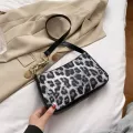 Anim Pattern Women Handbags Portable Pard Print Ca Pu Leather Oulder Underarm Bag Zier Lady Tote