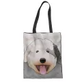 Whereisart Papillon Weimaraner Engli Springer Spaniel Printed Woman Handbags Anims Dog Pattern Women's Oulder Bag