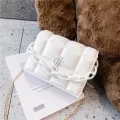 New Bag Crossbody Women's Net Red Rhombus White Chain Oulder Bag Student Sml Bag