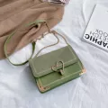 Women Sml Square Handbag Style Chains Design Crossbody Bag Ladies Contrast Cr Travel Mesger Oulder Bag