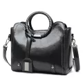New Soft L Wax Pu Leather Handbag Women's Mesger Bag Ca Tote Brand Hi Capacity Lady Oulder Crossbody Bags Sac