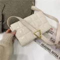 Weave Samll Flap Bags Pu Leather Oulder Bag For Women New Fe Handbag Plaid Tote Bags With Chain Crossbody Bag