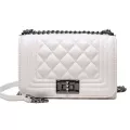 Oulder Crossbody Bags For Women Hi Quity Rhombic Pu Leather Ladies Chain Sml Mesger Bag Luxury B