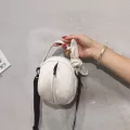 Mini Round S Canvas Mesger Bags Women Ort Strap Not Ca Oulder Crossbody Bag For Phone Fe Se Bolso Pequeno