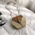 Sf Vintage Oulder Rattan Wen Bags Beach Straw Bag Mesger Dratring Women Straw Bag Crossbody Bag Ladies Drop Iing