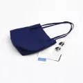 Women Canvas Oulder Bag Solid Exterior Pocets Fe Reusable Ng Bags Tote Ladies' Cn Canvas Cloth Handbag